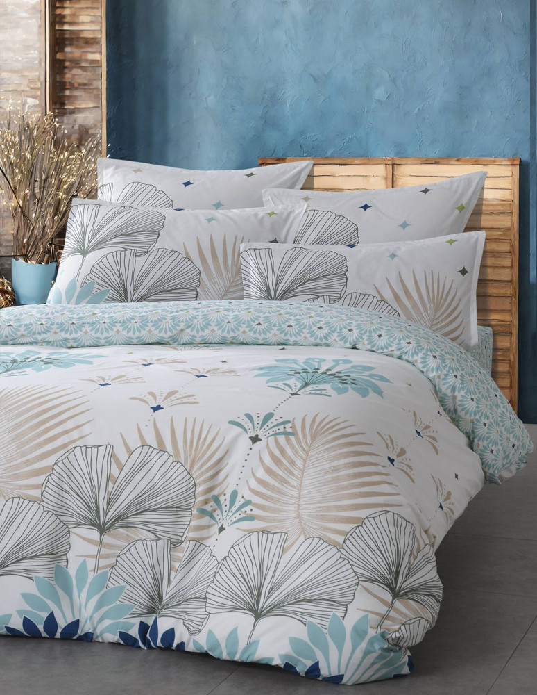 Parure de lit avec 2 taies 65x65 cm...