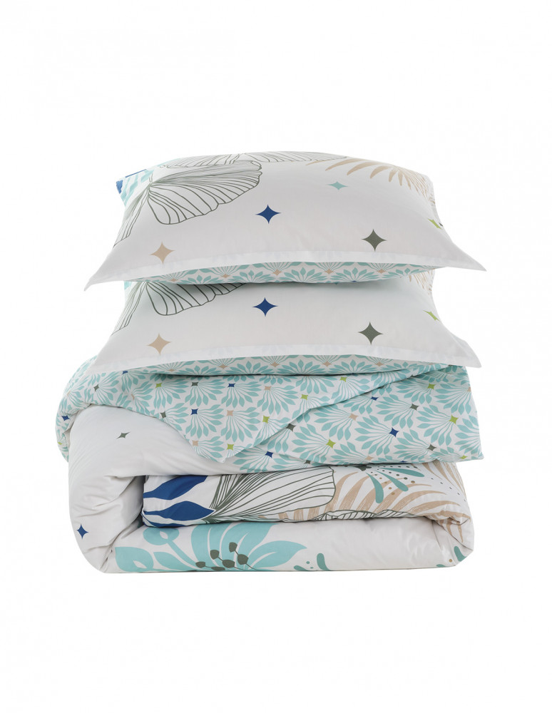 Parure de lit avec 2 taies 65x65 cm...