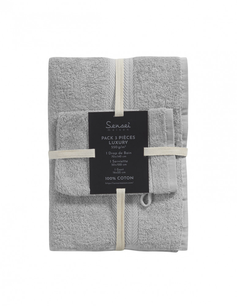 Ensemble de bain avec tapis 4 pièces...