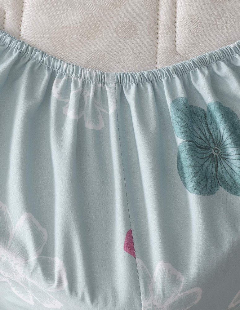 Drap housse en percale de coton...