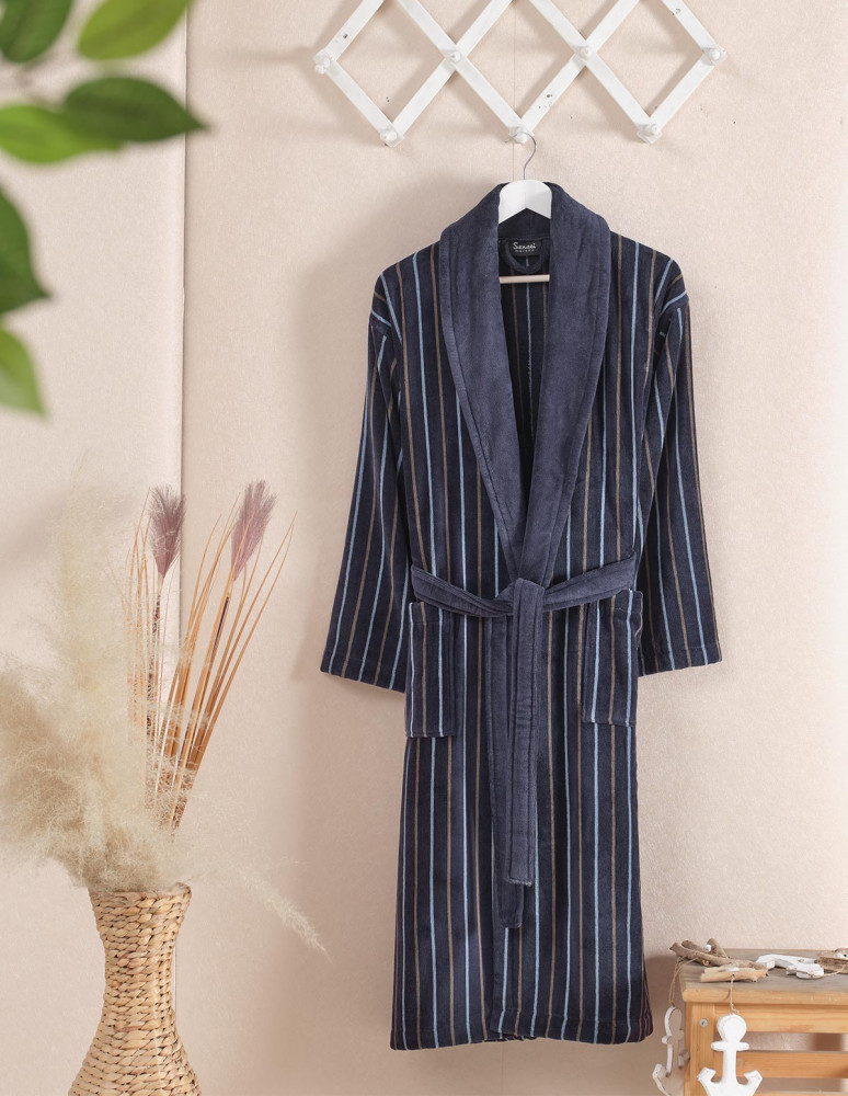 Peignoirs mixte col châle velours 420...