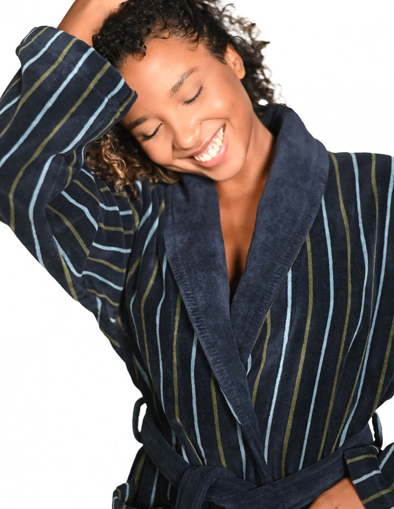 Peignoirs mixte col châle velours 420...