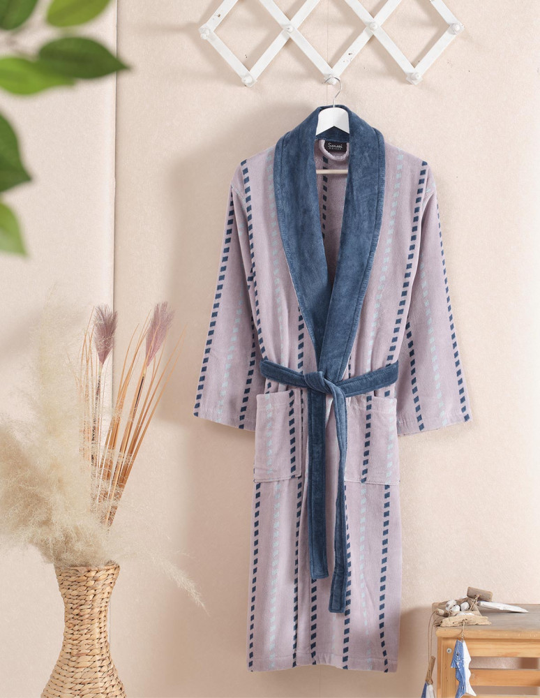 Peignoirs mixte col châle velours 420...