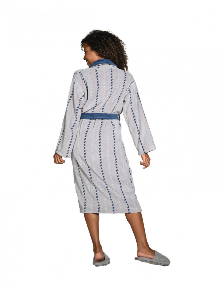 Peignoirs mixte col châle velours 420...