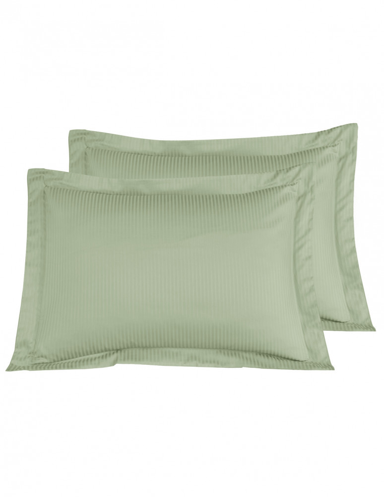 Lot de 2 taies d'oreiller rayées en...