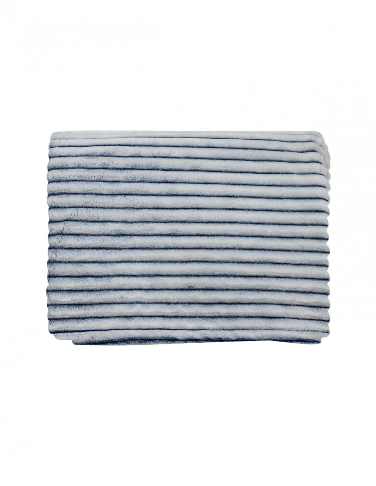 Plaid polaire côtelé extra doux et...