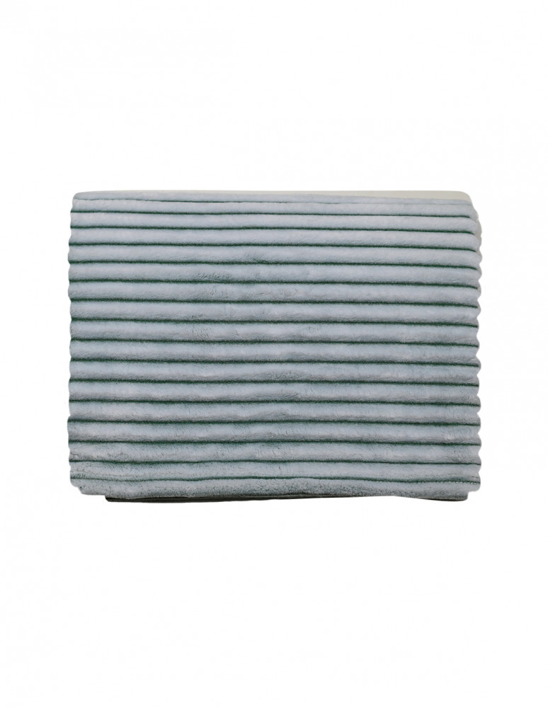 Plaid polaire côtelé extra doux et...