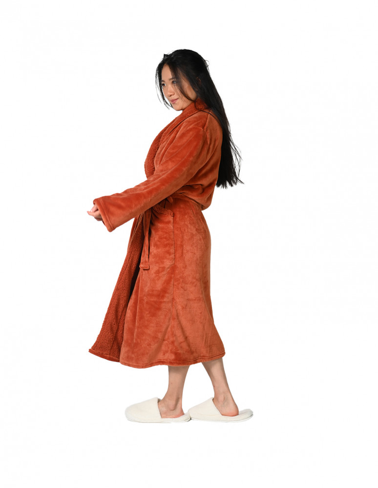 Peignoir mixte polaire chaud doublé...