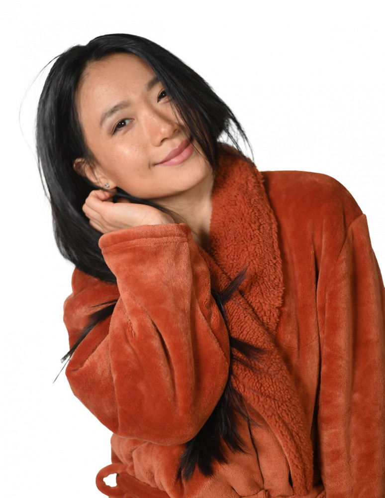 Peignoir mixte polaire chaud doublé...