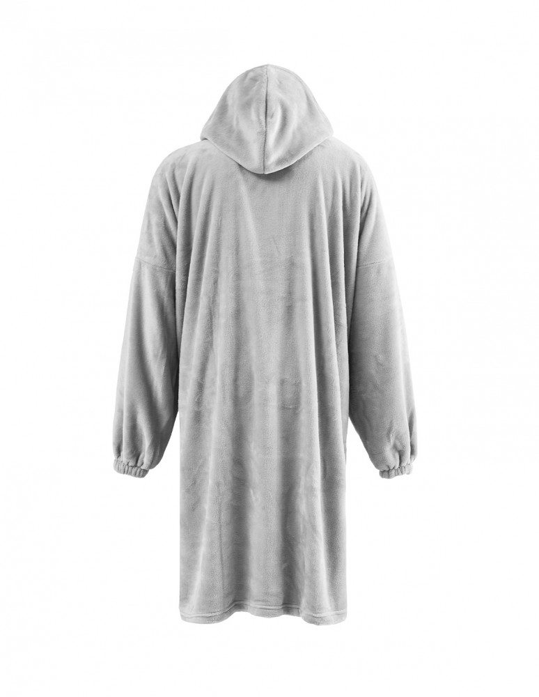 Poncho polaire à capuche doux & chaud...
