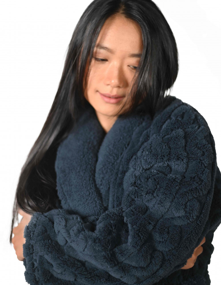 Peignoir polaire mixte doux et chaux...