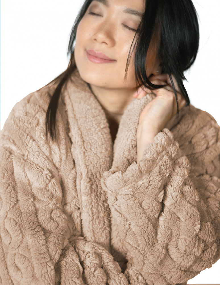 Peignoir polaire mixte doux et chaux...