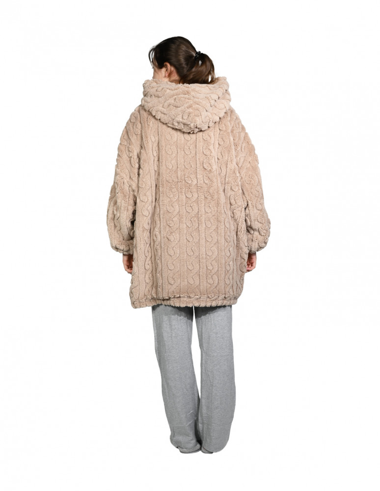 Poncho polaire doux & chaud WARM WOOL...