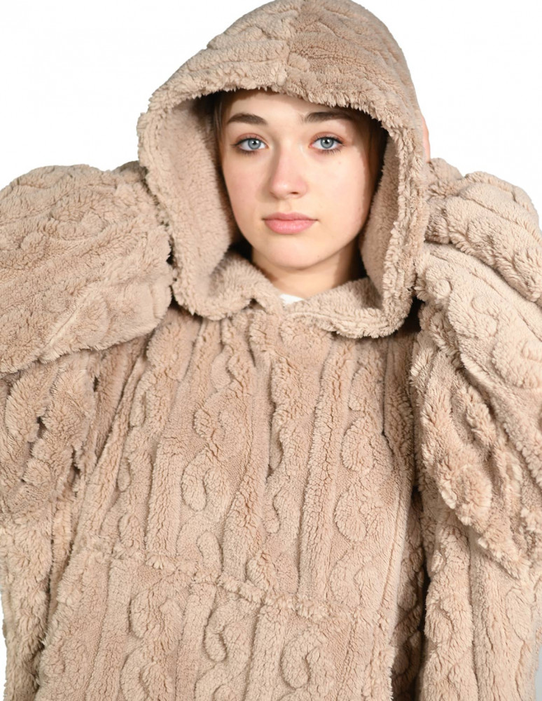 Poncho polaire doux & chaud WARM WOOL...