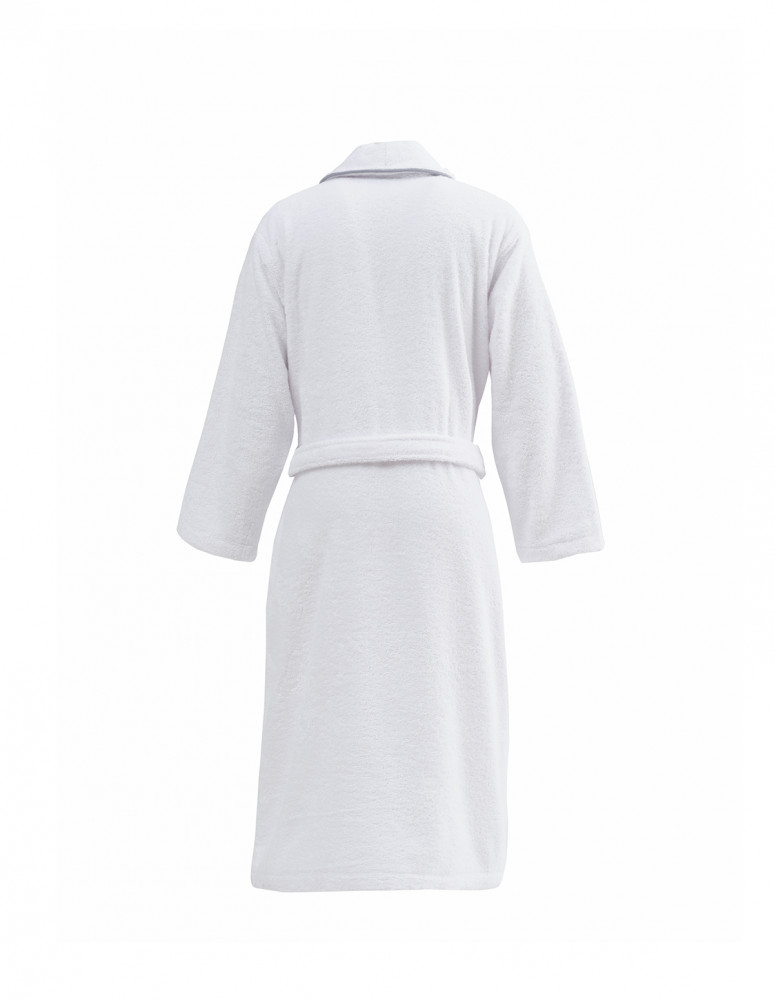 Peignoir brodé col châle 420 g/m²...