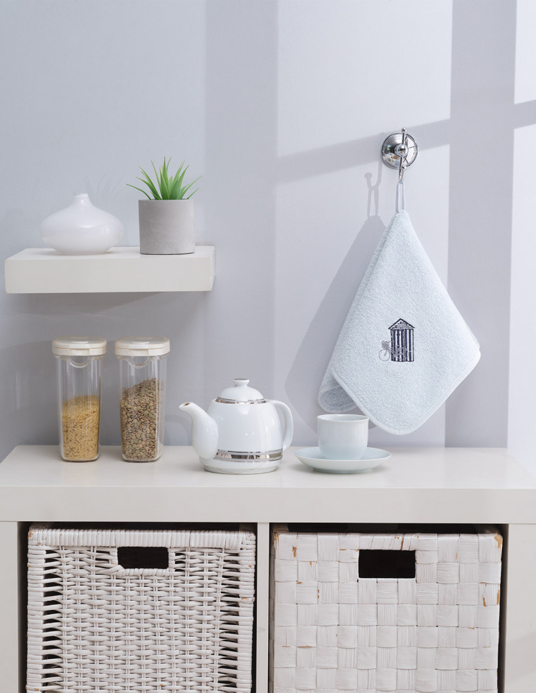 Lot de 3 torchons carrés en éponge...