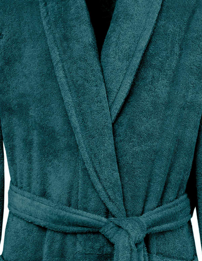 Peignoir éponge homme-femme col châle...