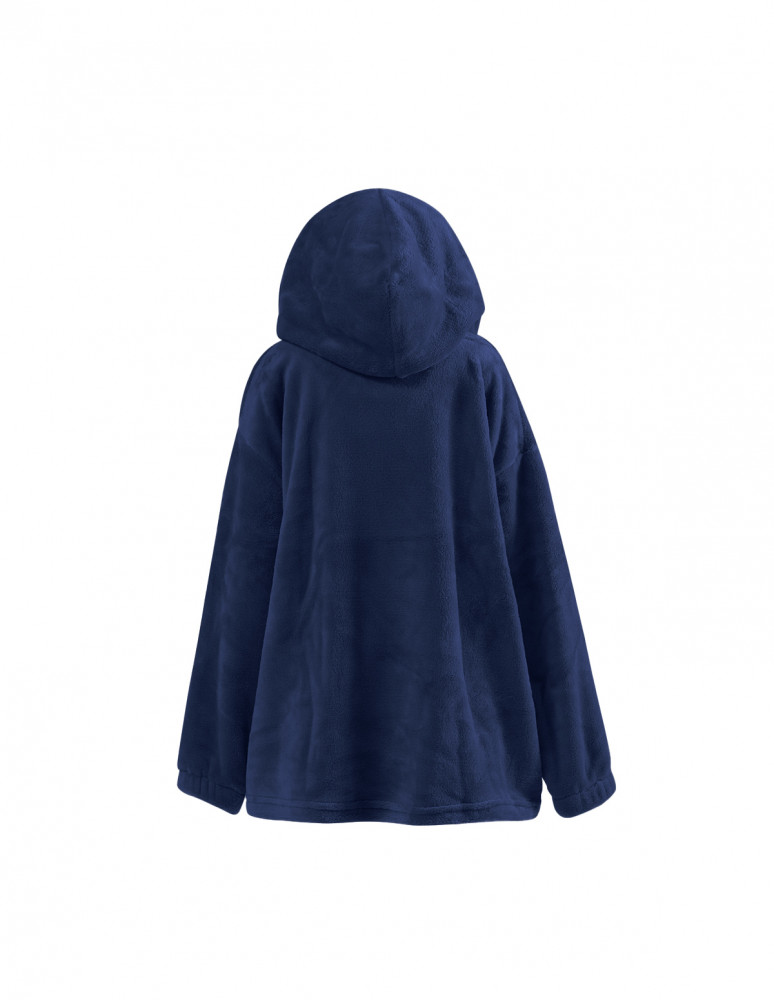 Poncho polaire enfant à capuche doux...