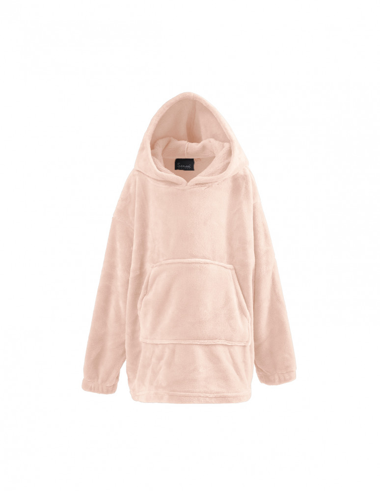 Poncho polaire enfant à capuche doux...
