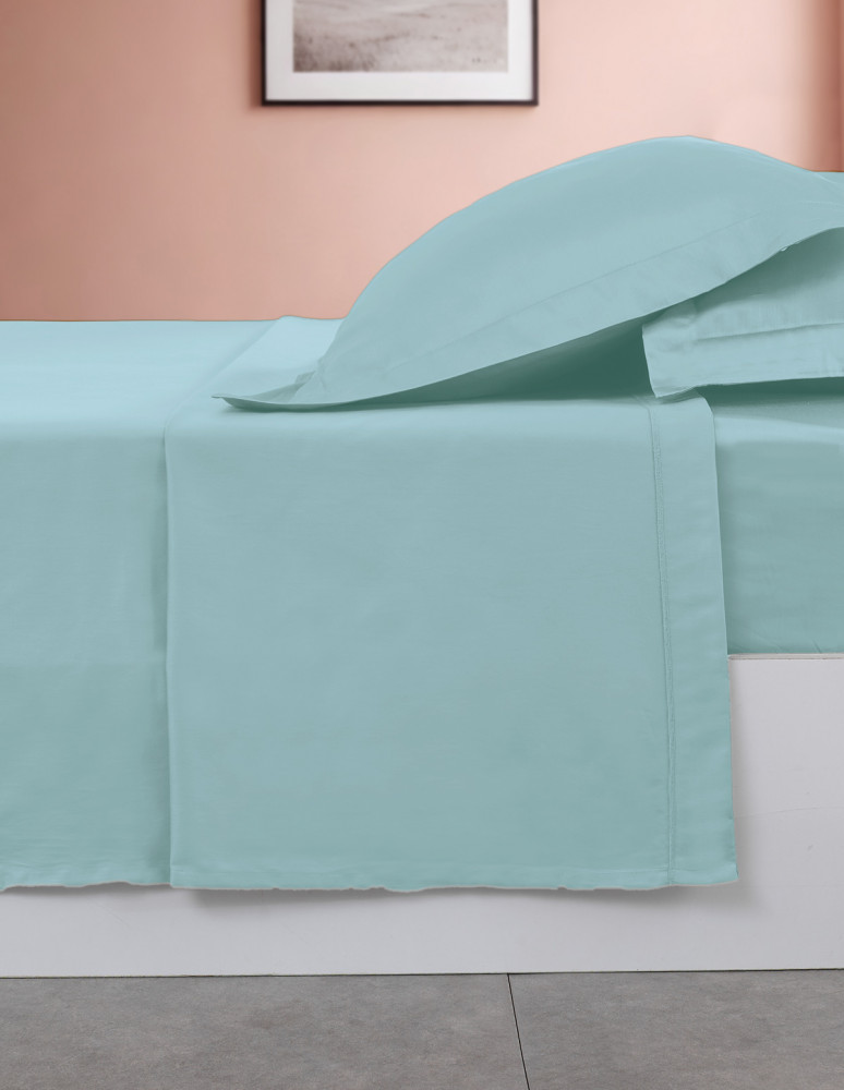 Drap plat en percale de coton SOFT...