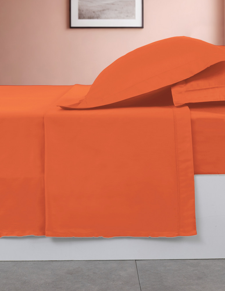 Drap plat en percale de coton SOFT...