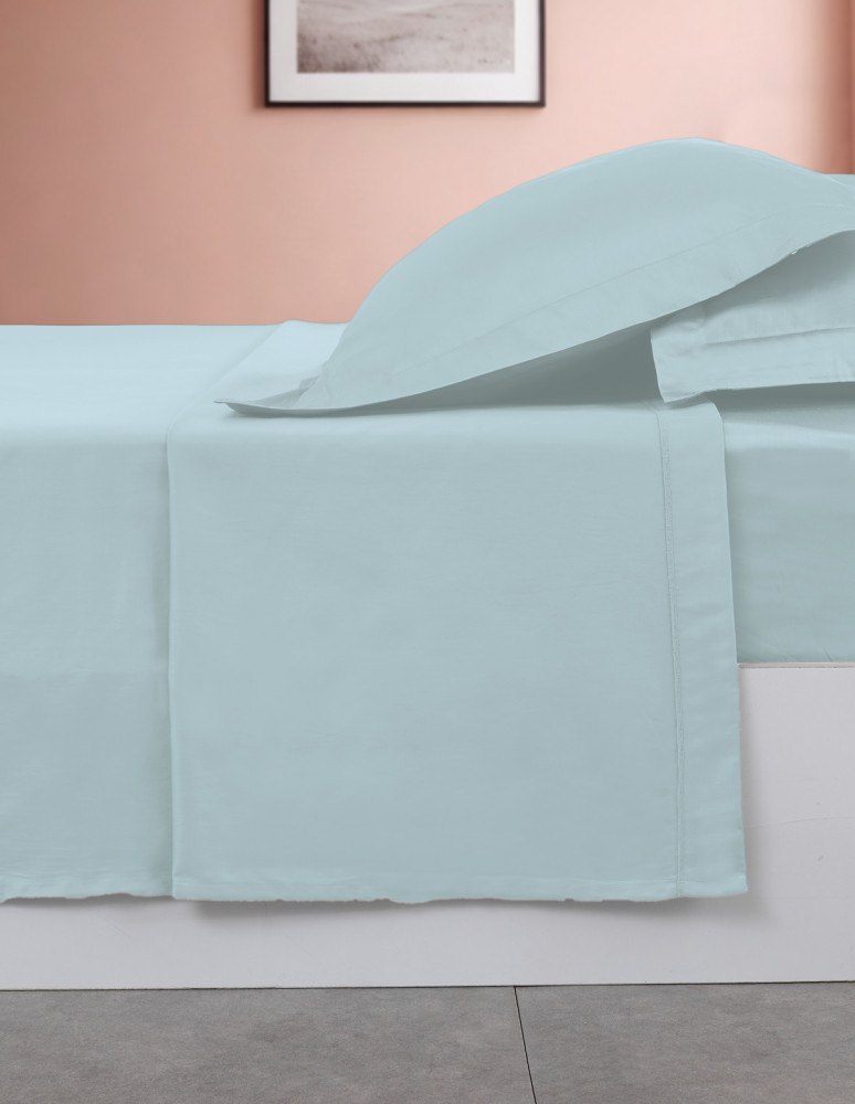 Drap plat en percale de coton SOFT...