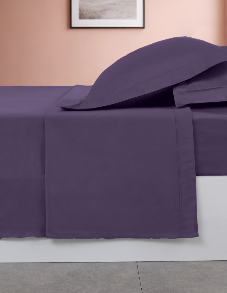 Drap plat en percale de coton SOFT...