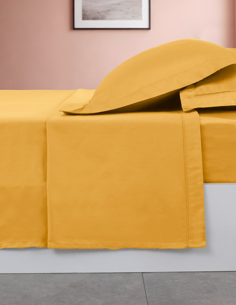 Drap plat en percale de coton SOFT...