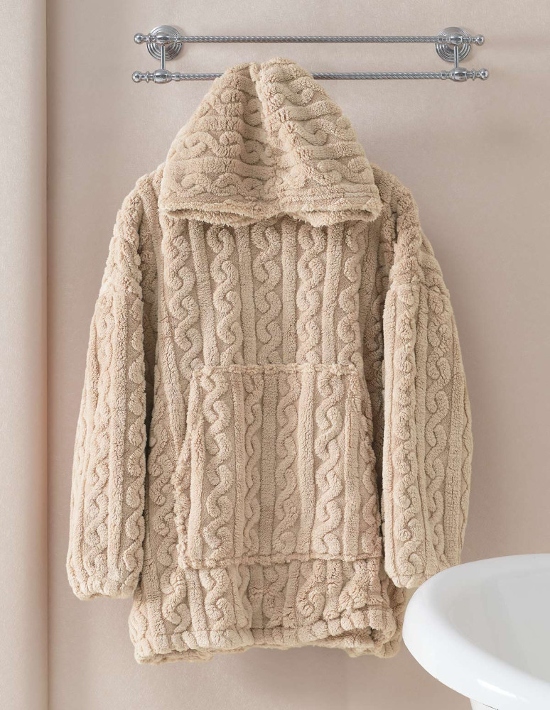 Poncho polaire doux & chaud WARM WOOL...