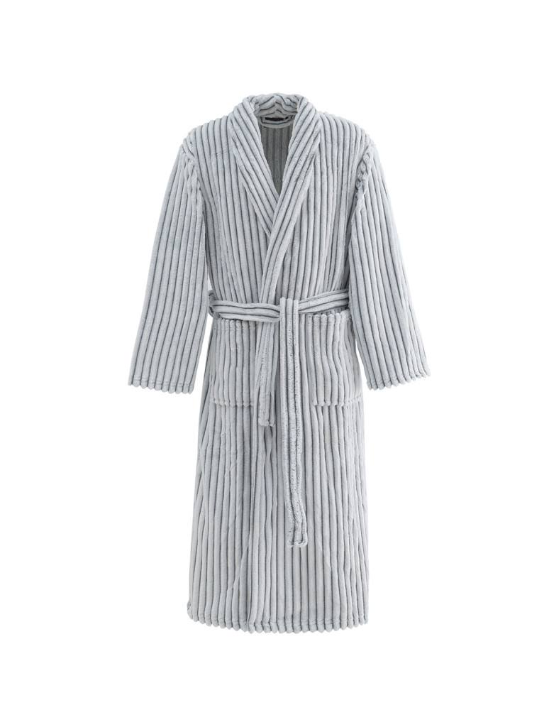 Peignoir polaire homme-femme côtelé...