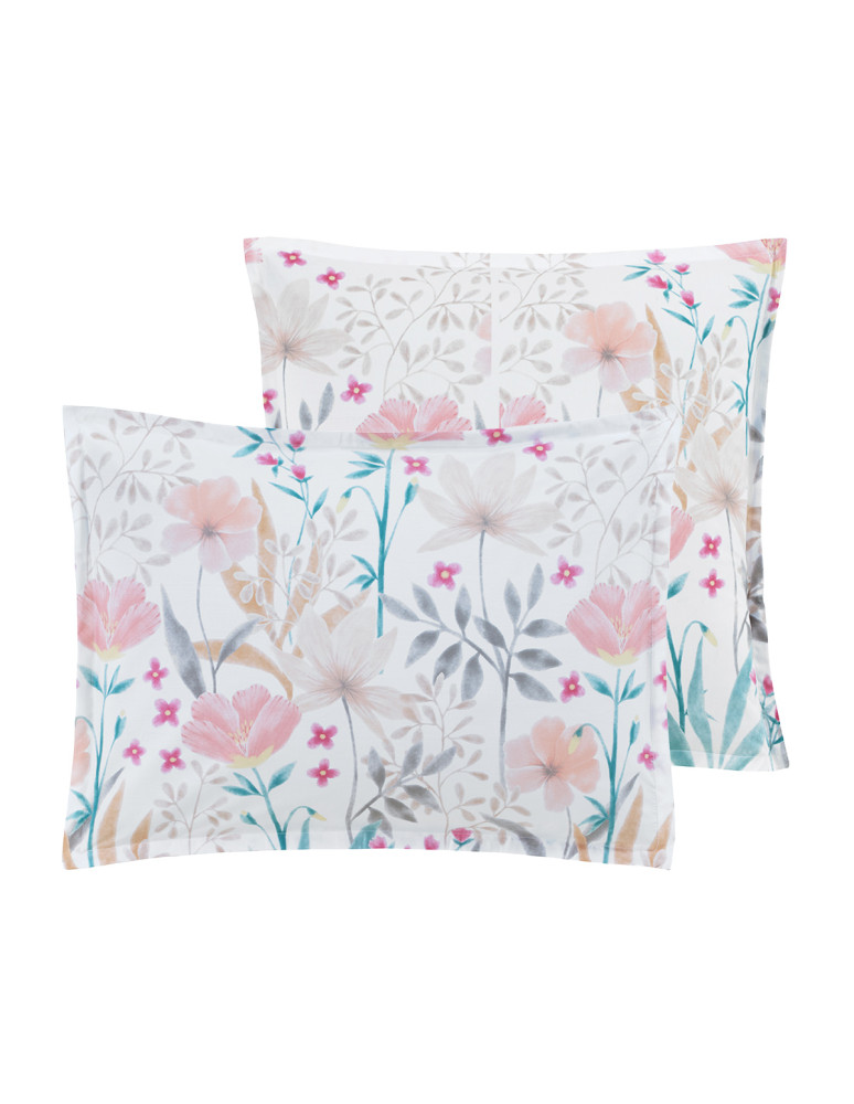 Lot de 2 taies d'oreillers en percale...