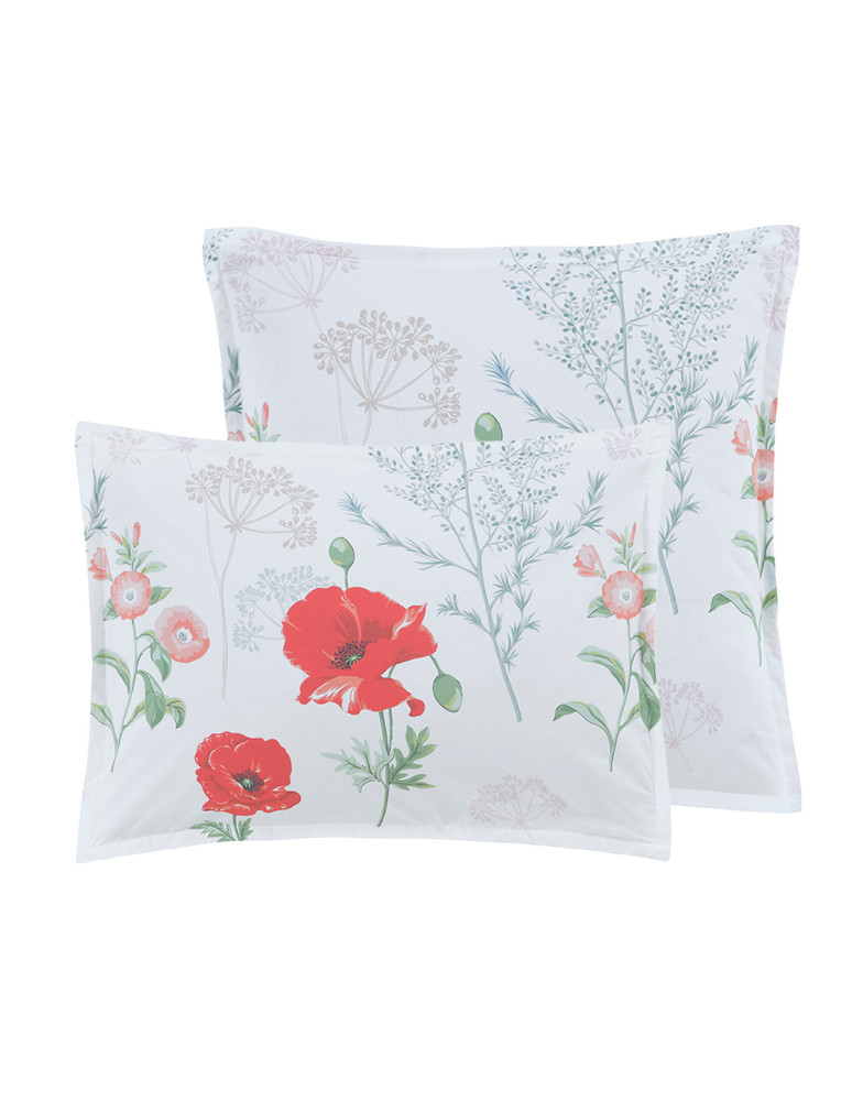 Lot de 2 taies d'oreillers en percale...