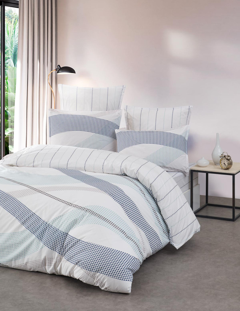 Lot de 2 taies d'oreillers en percale...