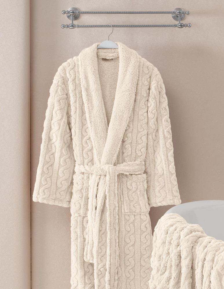 Peignoir polaire mixte doux et chaux...