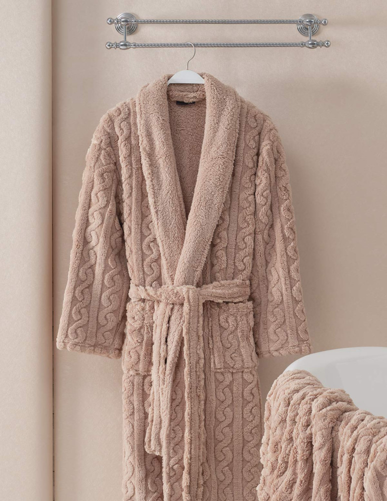 Peignoir polaire mixte doux et chaux...