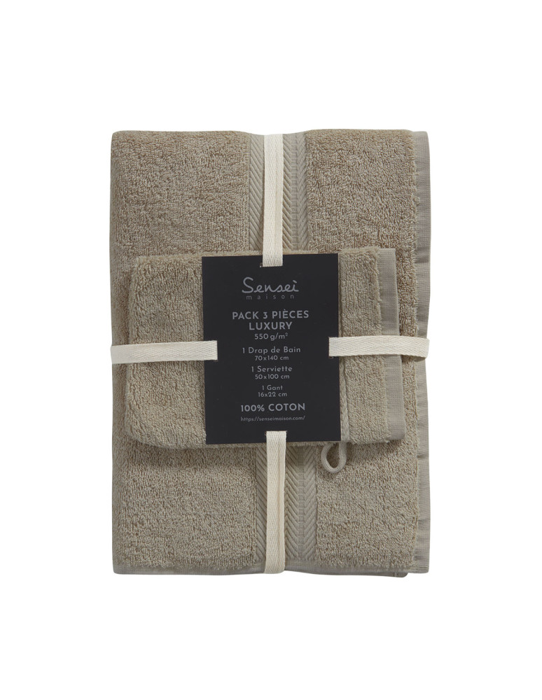 Ensemble de bain avec tapis 4 pièces...