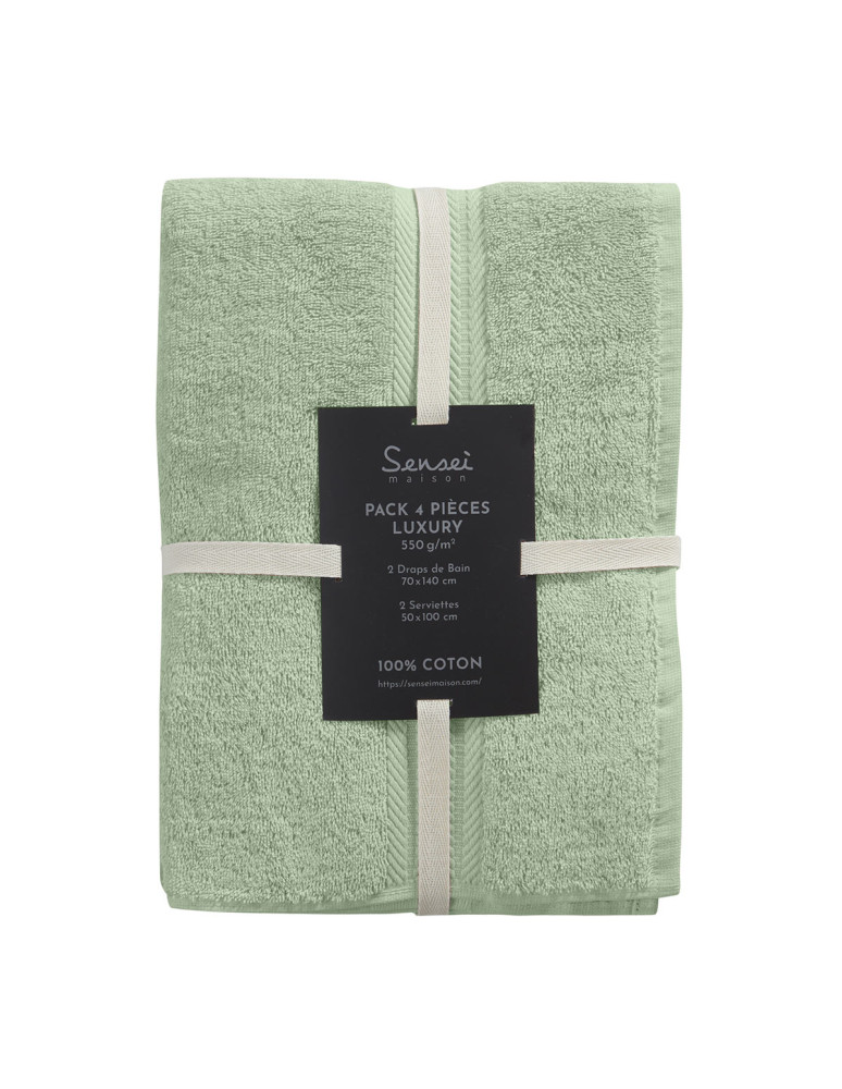 Ensemble de bain avec tapis 5 pièces...