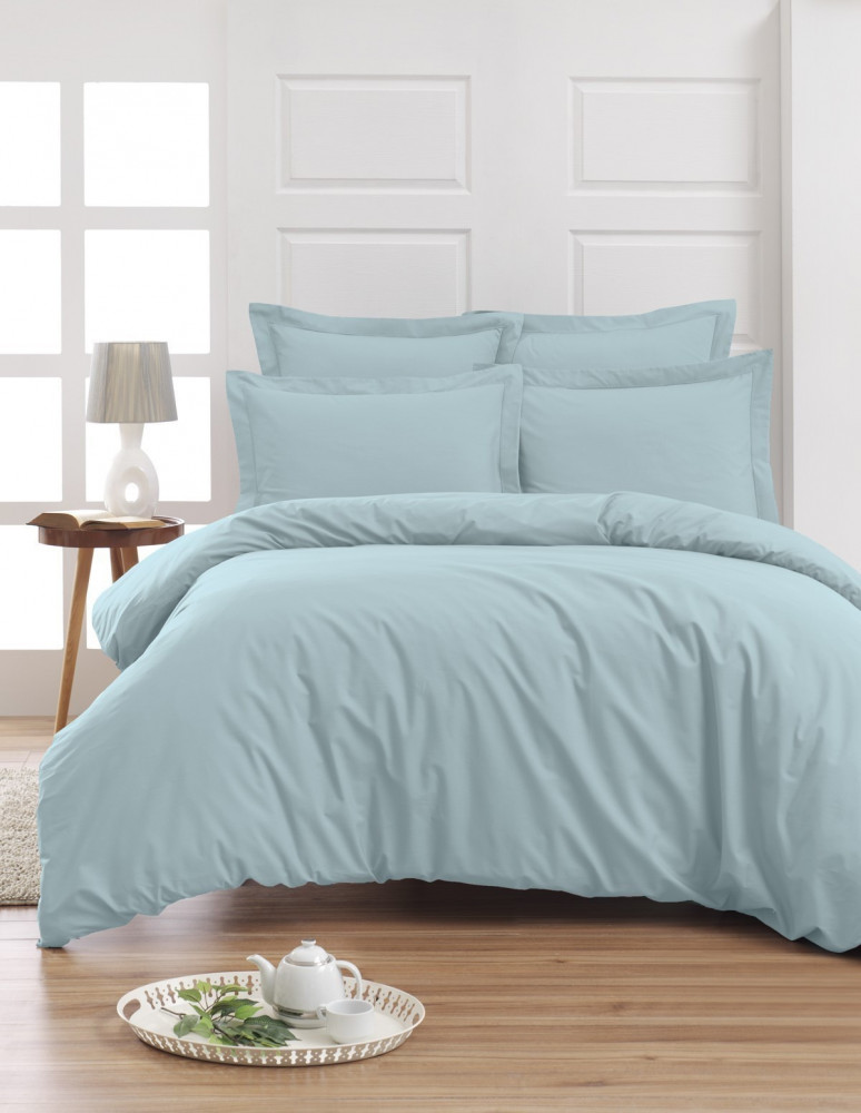 Housse de Couette Unie Percale EASY CARE 80 fils/cm² SENSEI SOFT, H...