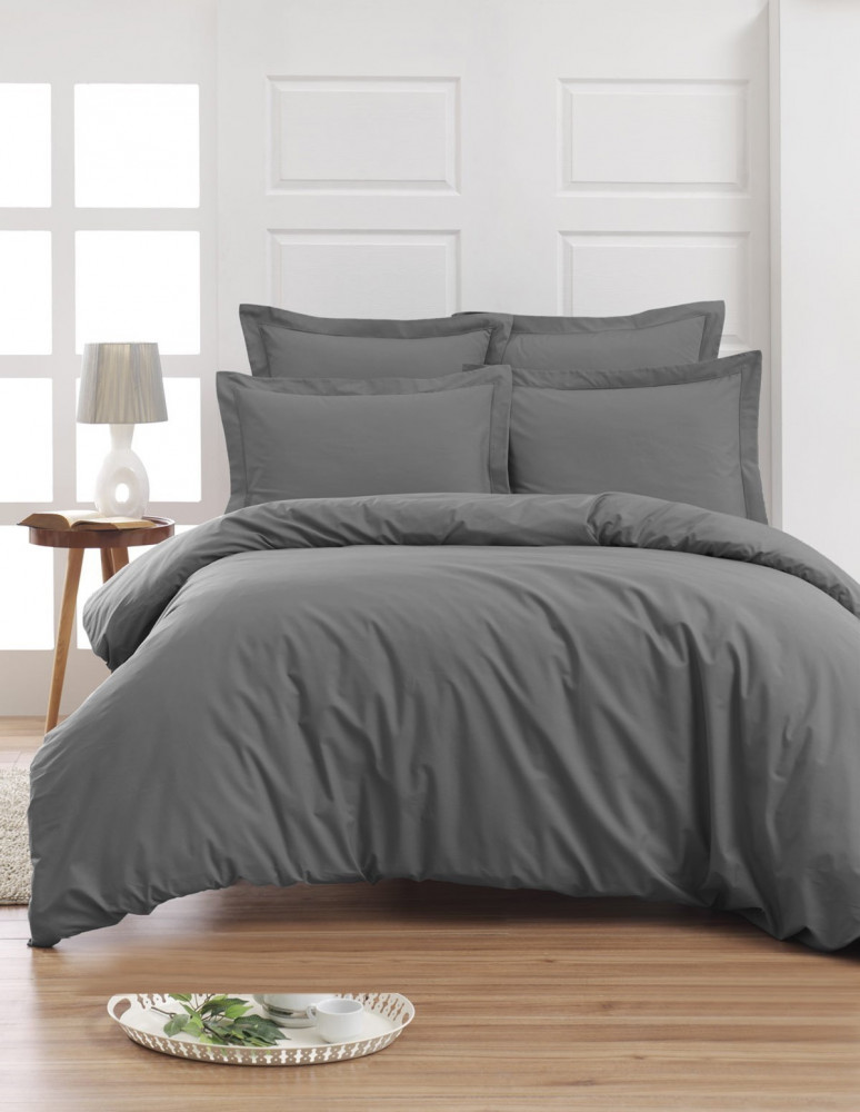 Housse de Couette Unie Percale EASY CARE 80 fils/cm² SENSEI SOFT, H...