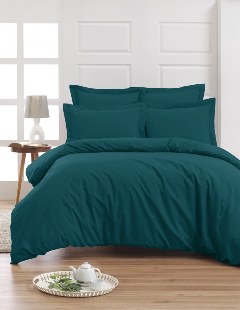 Housse de Couette Unie Percale EASY CARE 80 fils/cm² SENSEI SOFT, H...