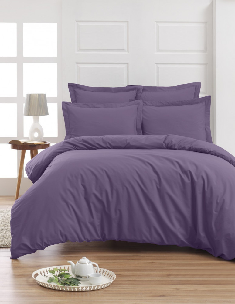 Housse de Couette Unie Percale EASY CARE 80 fils/cm² SENSEI SOFT, H...