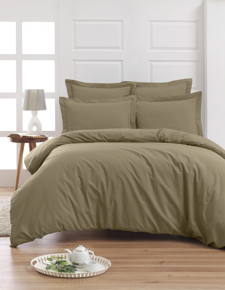 Housse de Couette Unie Percale EASY CARE 80 fils/cm² SENSEI SOFT, H...