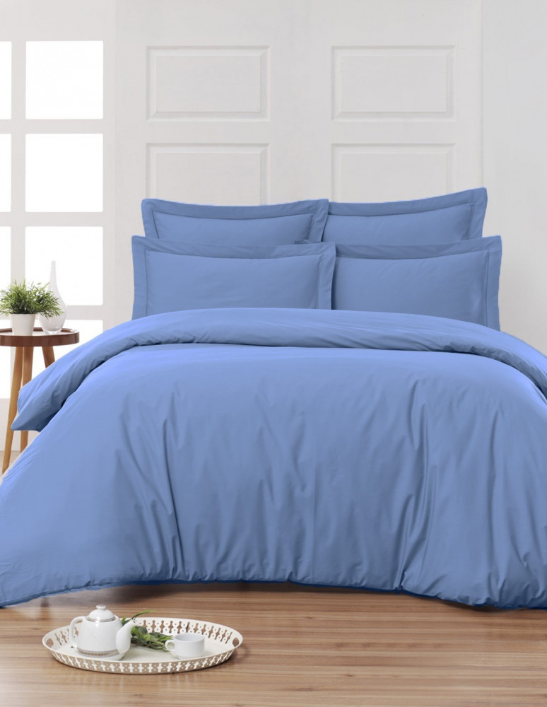 Housse de Couette Unie Percale EASY CARE 80 fils/cm² SENSEI SOFT, H...