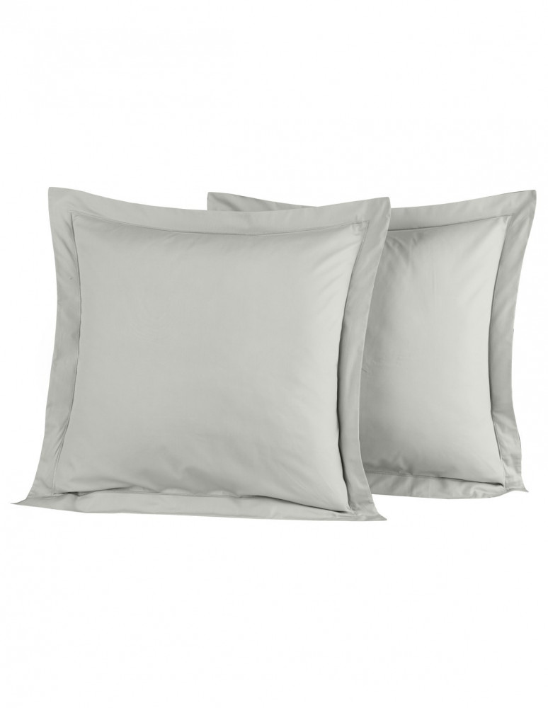 Lot de 2 Taies D'oreiller Unie Percale EASY CARE 80 fils/cm² SENSEI...