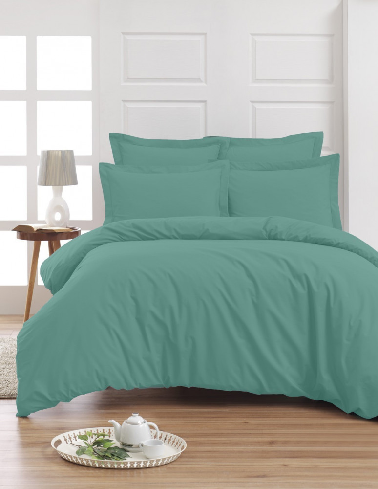 Housse de Couette Unie Percale EASY CARE 80 fils/cm² SENSEI SOFT, H...