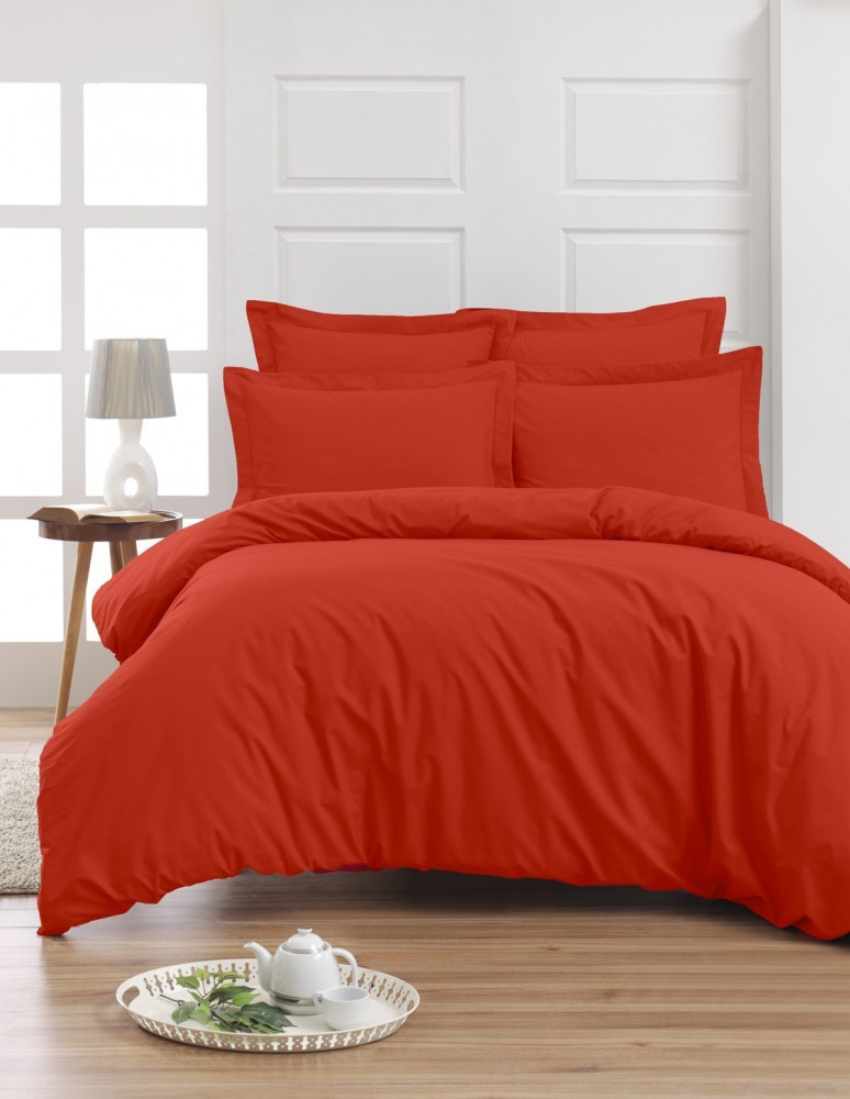 Housse de Couette Unie Percale EASY CARE 80 fils/cm² SENSEI SOFT, H...