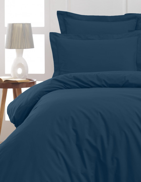 Housse de Couette Unie Percale EASY CARE 80 fils/cm² SENSEI SOFT, H...