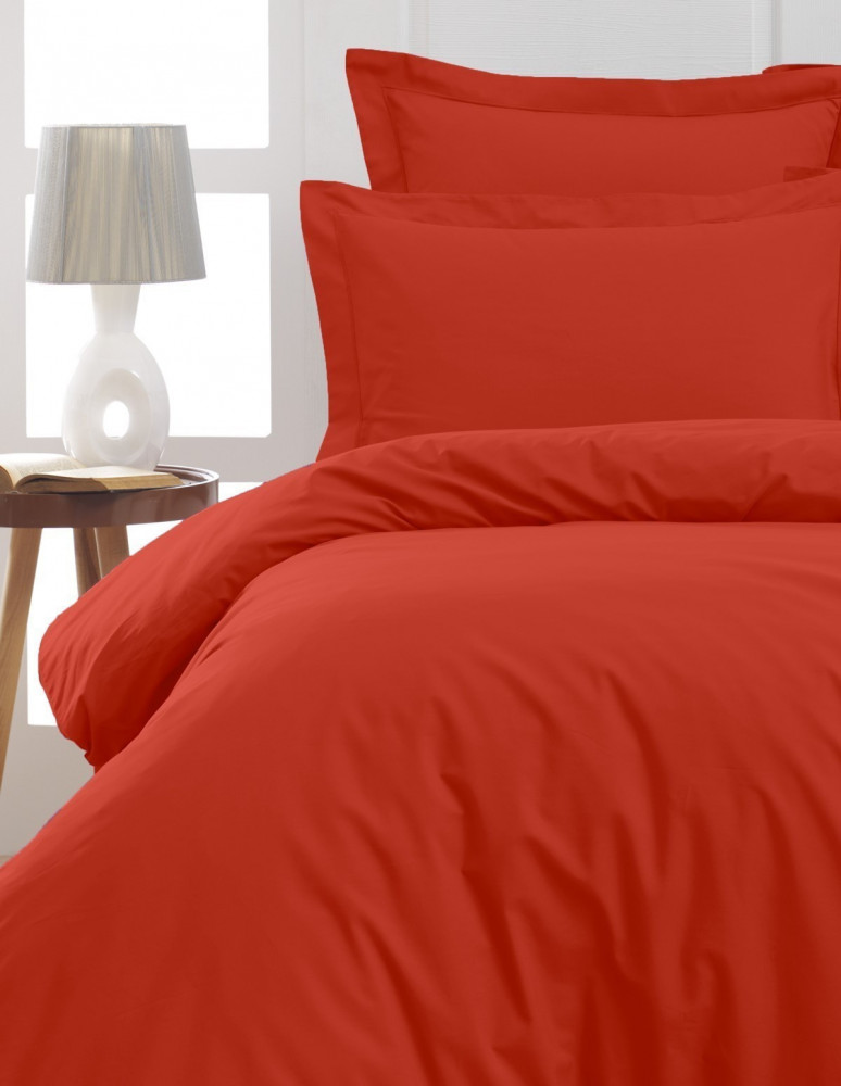 Housse de Couette Unie Percale EASY CARE 80 fils/cm² SENSEI SOFT, H...