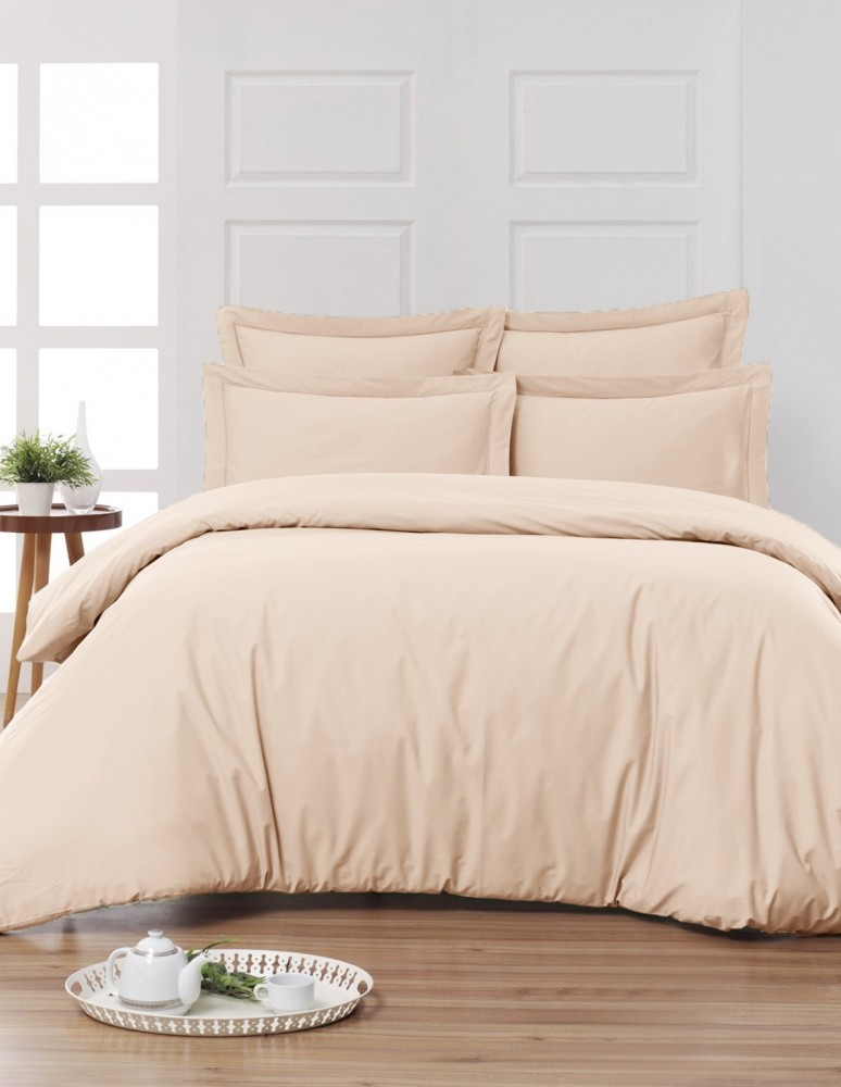 Housse de Couette Unie Percale EASY CARE 80 fils/cm² SENSEI SOFT, H...