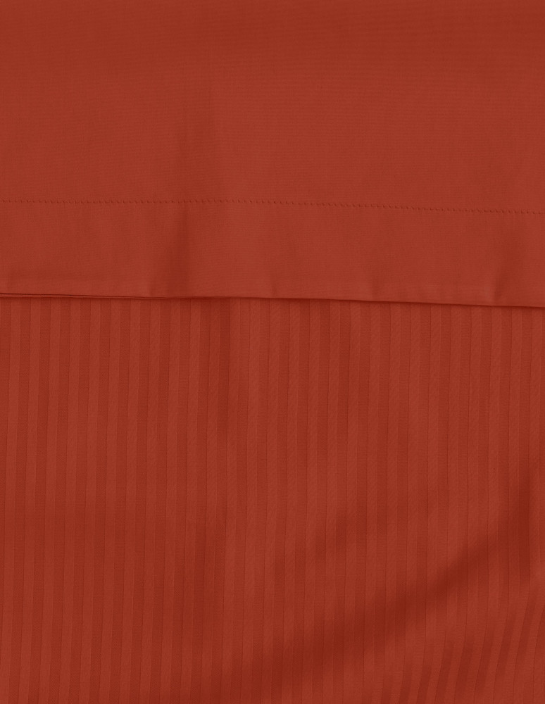 Parure housse de couette rayée satin...